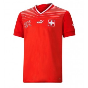 Herren Fußballbekleidung Schweiz Heimtrikot WM 2022 Kurzarm